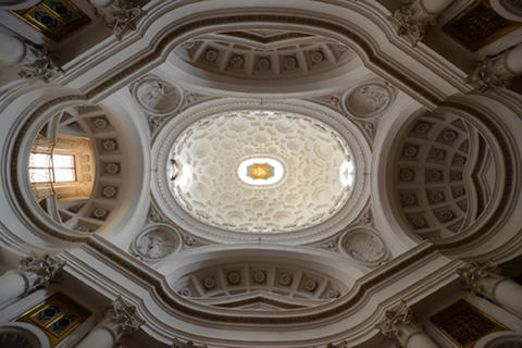 Carlo Borromini, Kuppel von San Carlo alle  quattro fontane, Rom, 1644 - Foto: A. Lukic